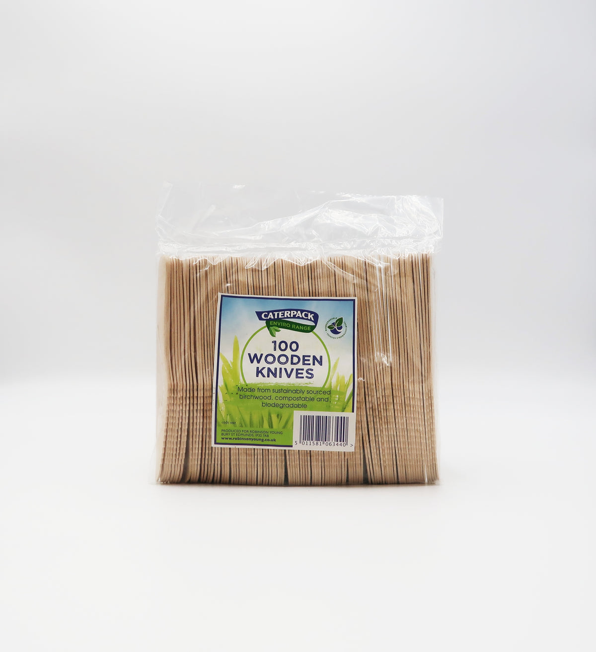Caterpack Enviro Wooden Knives (Pack of 100)
